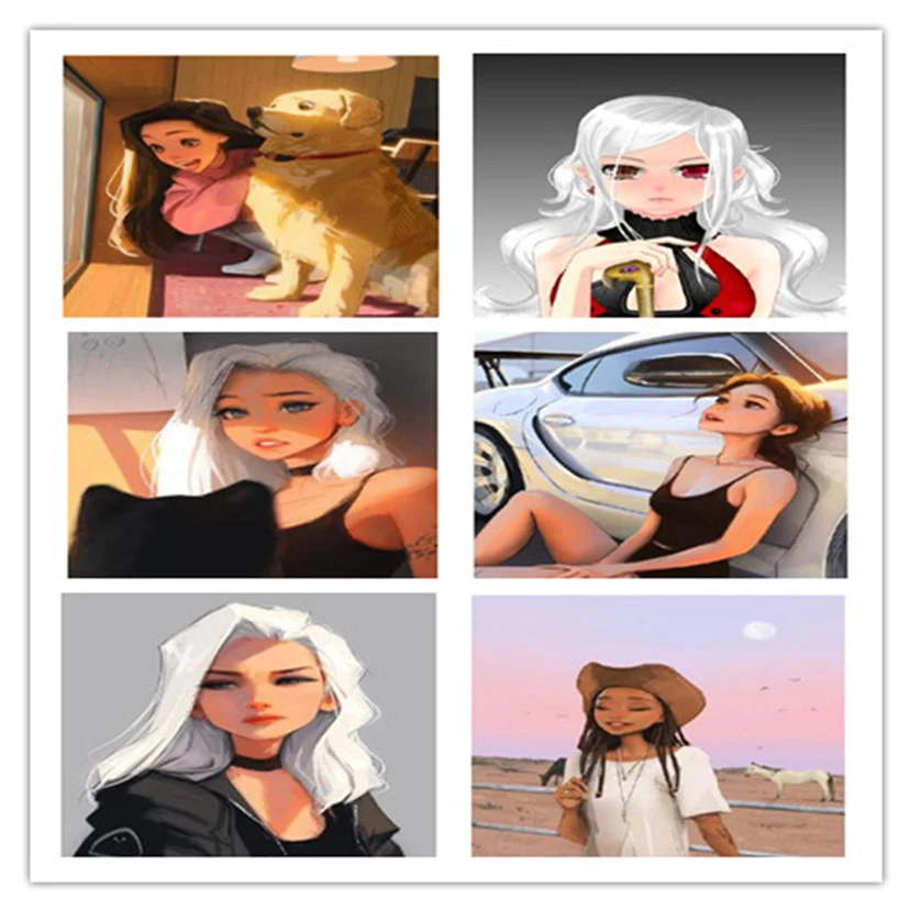 

Diamond Painting 5d Cartoon Beautiful Girl Character Full Drill Diy Diamond Embroidery Rhinestone Mosaic Artwork Home Decor CM01