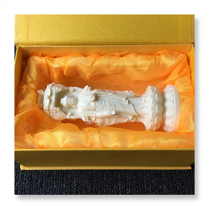 Ручной резной трехмерный стереоскопический три-лицом будды скульптура в стиле