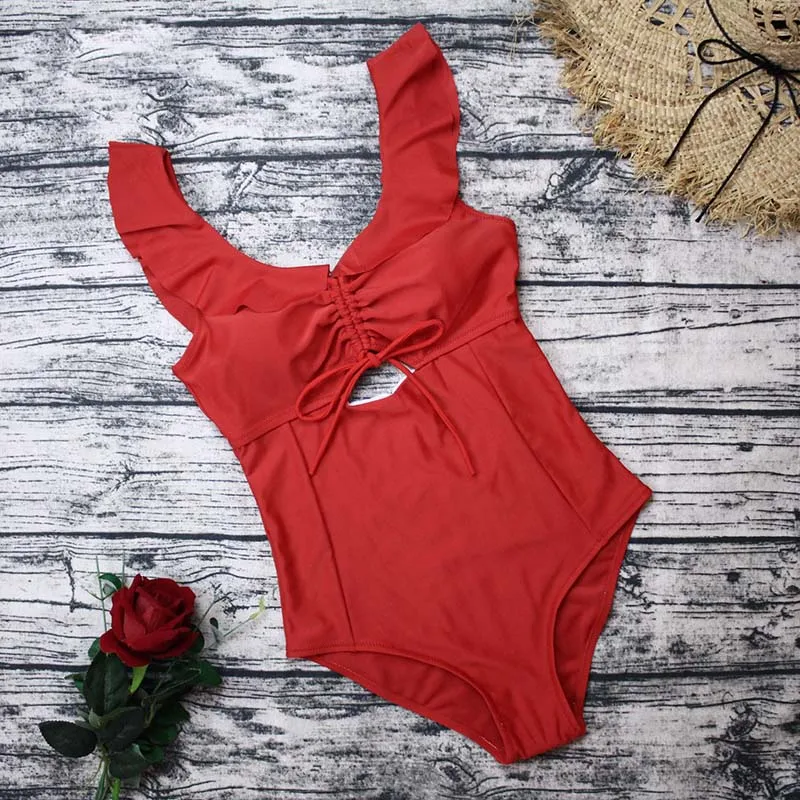 Сексуальный цельный купальник женский размера плюс купальный костюм с пуш ап 2020