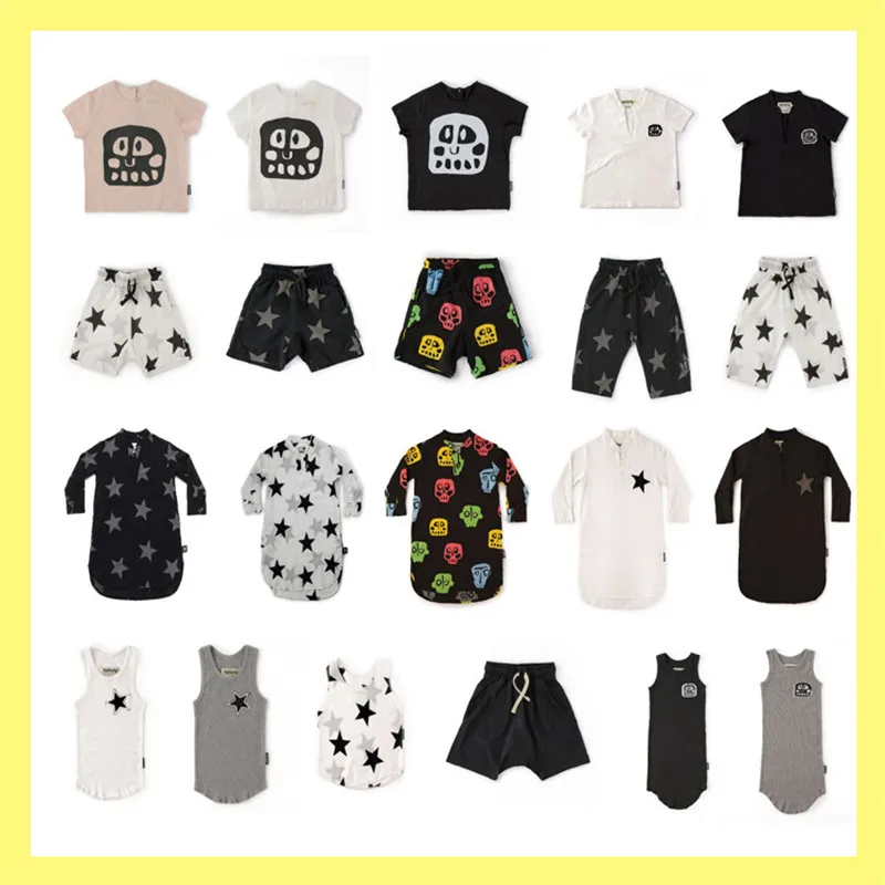 Комплекты детской одежды летние шорты Детский комплект для маленьких девочек