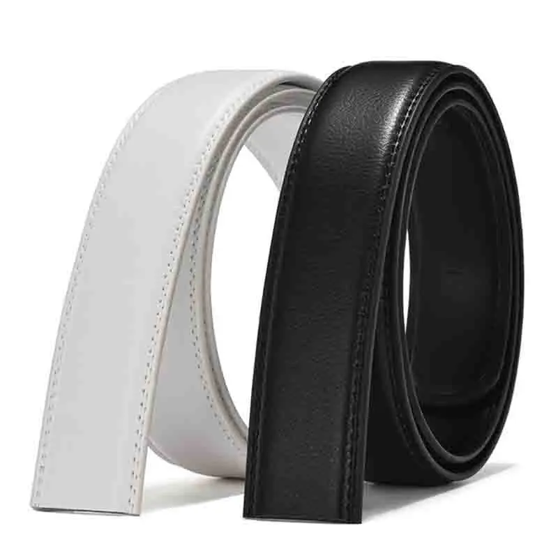 Женские и мужские ремни без пряжки 3 5 см ширина Автоматическая пряжка ремень из
