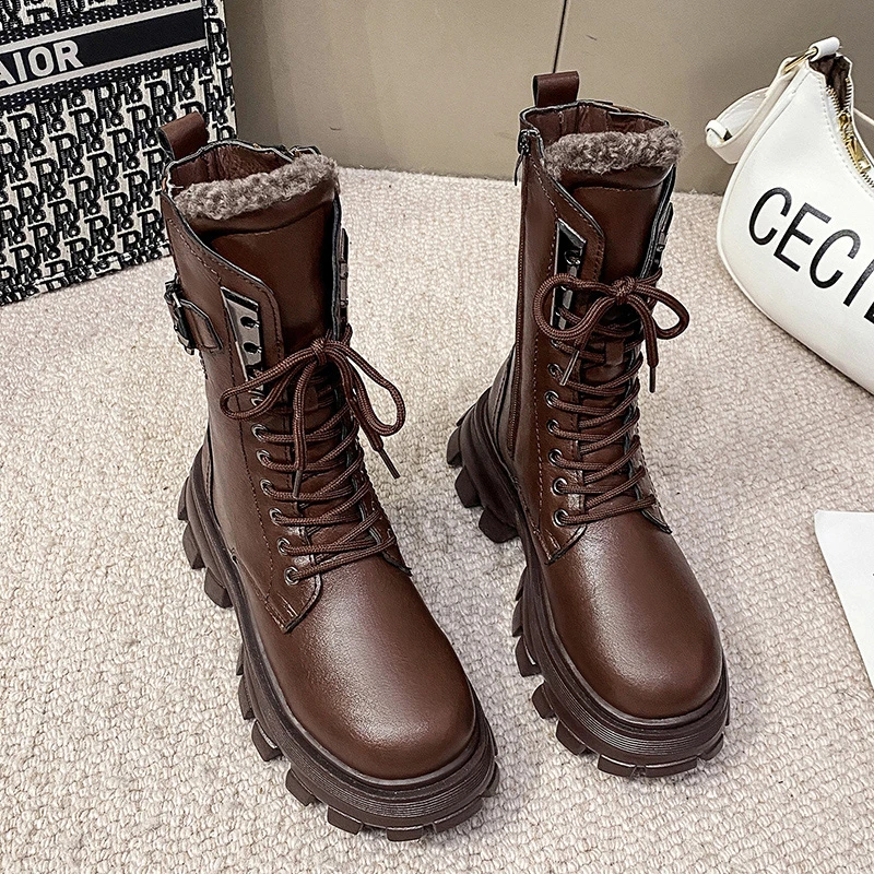 

Новое поступление, мягкие ботинки, женская обувь, женские ботинки, модные круглые ботинки из искусственной кожи, зимние эластичные черные б...