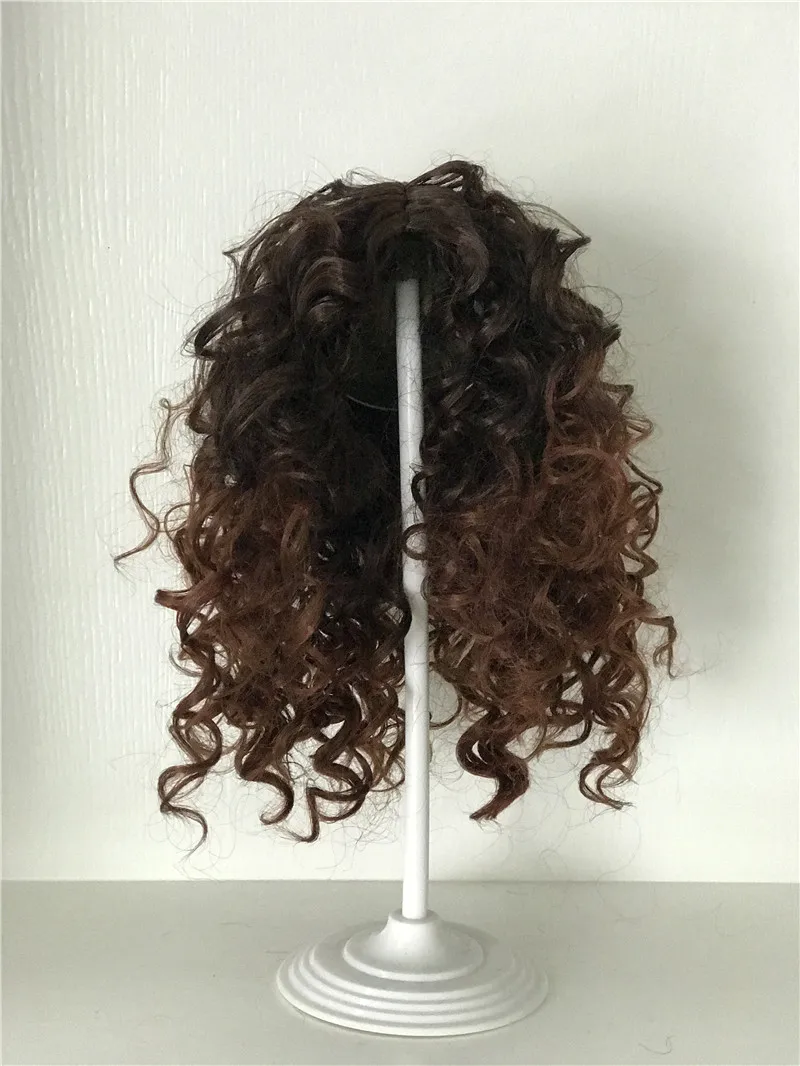Fashion Curly hair Wig for 22inch Silicone Reborn Baby Doll Long Curly hair for 48-55cm Reborn Doll DIY Doll Hair Wig