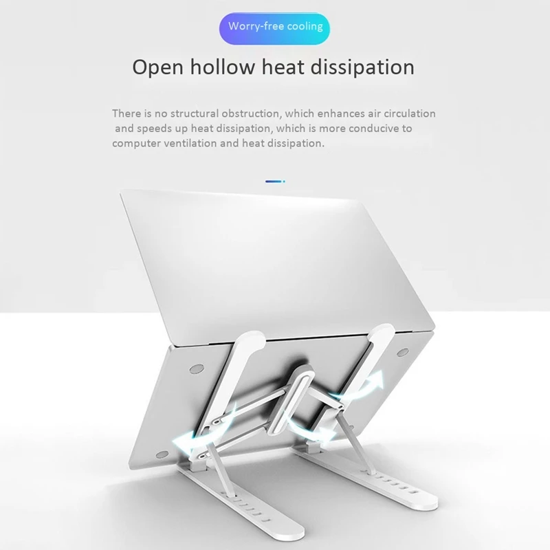 Ноутбук компьютерный монитор Стенд настольный Складной подъемный алюминиевый