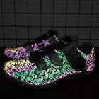 Модная светящаяся велосипедная обувь, нескользящая Уличная обувь для шоссейного велосипеда, профессиональная самоблокирующаяся спортивная обувь для горного велосипеда, 2021