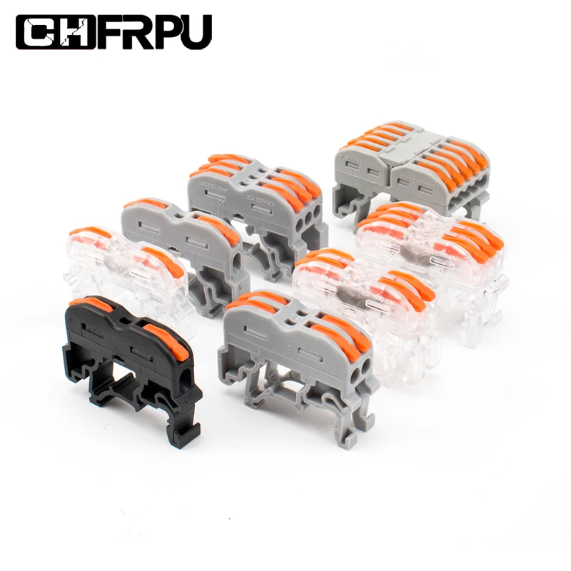 

Wire Connectors 121/211/311/511 Mini Fast Wire Cable Connectors Universal Conductor Push-in Terminal Block 10/30/50pcs