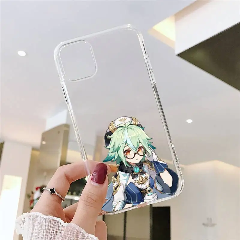 

genshin impact Phone Case Transparent soft For iphone 5 5s 5c se 6 6s 7 8 11 12 plus mini x xs xr pro max