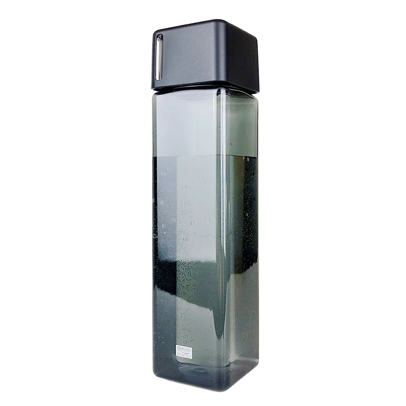 

Water Bottle Square 550ML Plastic Drinkware Tour Outdoor Sport School Leak Proof Seal Gourde Portable Climbing Water Bottles