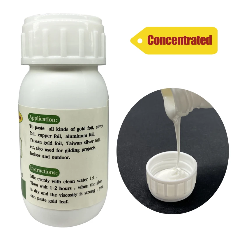 60 мл (120 мл) золочение клей для сусальное золото Фольга клея на водной основе