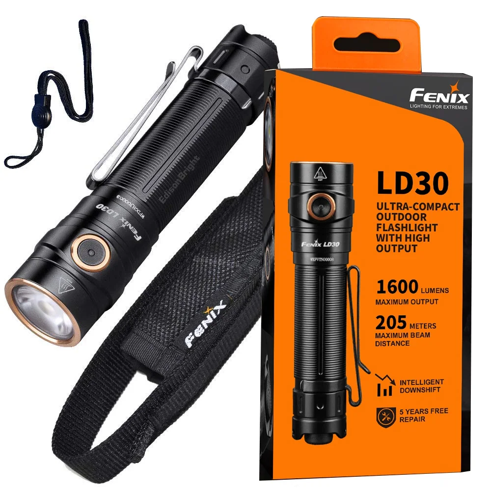 Fenix LD30 1600 люмен CREE светодиодный тактический фонарик|Фонарики и осветительные