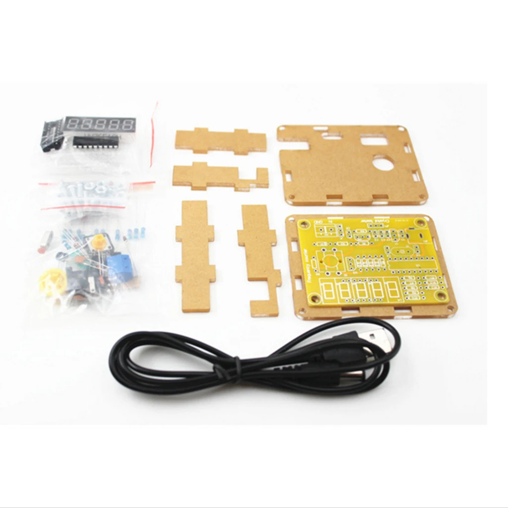 1 Гц 50 МГц кристалл осциллятор измеритель частоты Счетчик DIY Kit с универсальным
