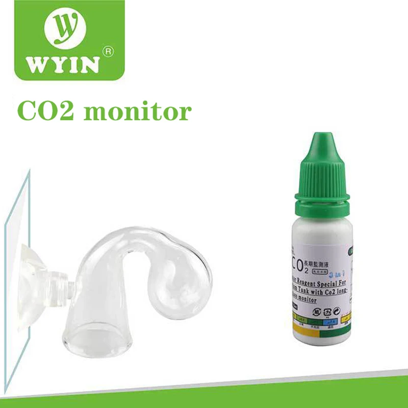 ZRDR-Indicador de CO2 para acuario, solución de prueba de líquido para pecera, Monitor de PH a largo plazo, contador de burbujas de CO2 para calidad de planta ADA