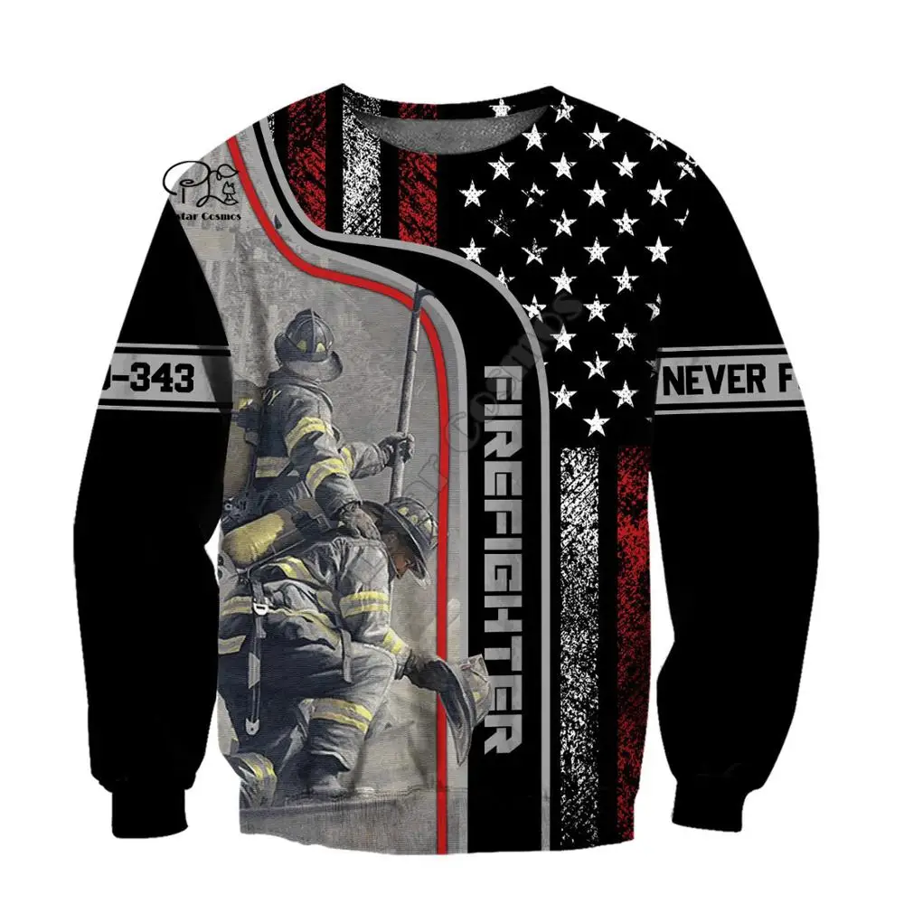 

PLstar Cosmos FireFighter Firemen Fire Hero Harajuku Streetwear Tracksuit 3DPrint Funny Hoodie/Sweatshirt/Jacket/Mens Womens-a8