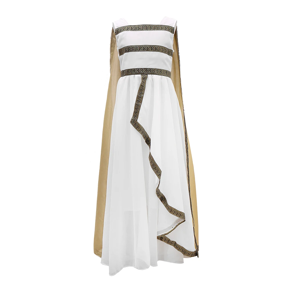 Хэллоуин наряд для родителей и ребенка платье Греческого бога богини костюм