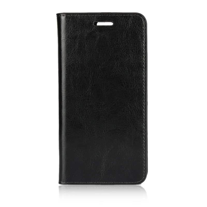 Black OEEKOI Crazy Horse кожаный бумажник флип чехол для sony Xperia XA3 Ultra/XA3/XA2 Plus/XZ3/Z5/Z5 Premium/Z5 Compact/XZS/XZ2 - Color: Black