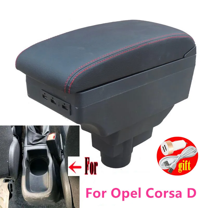 Для Opel Corsa подлокотник для D Универсальный центральный автомобильный хранения