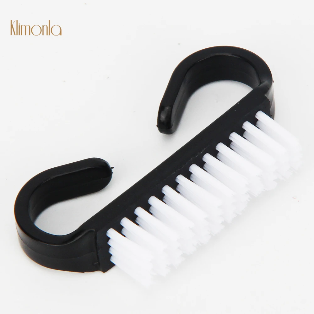 

New 10Pcs/lot Nail Art Dust Brush Black Cleaning Brushes For Nail Care Manicure Beauty Clean Tools Small Angle Nail Brush