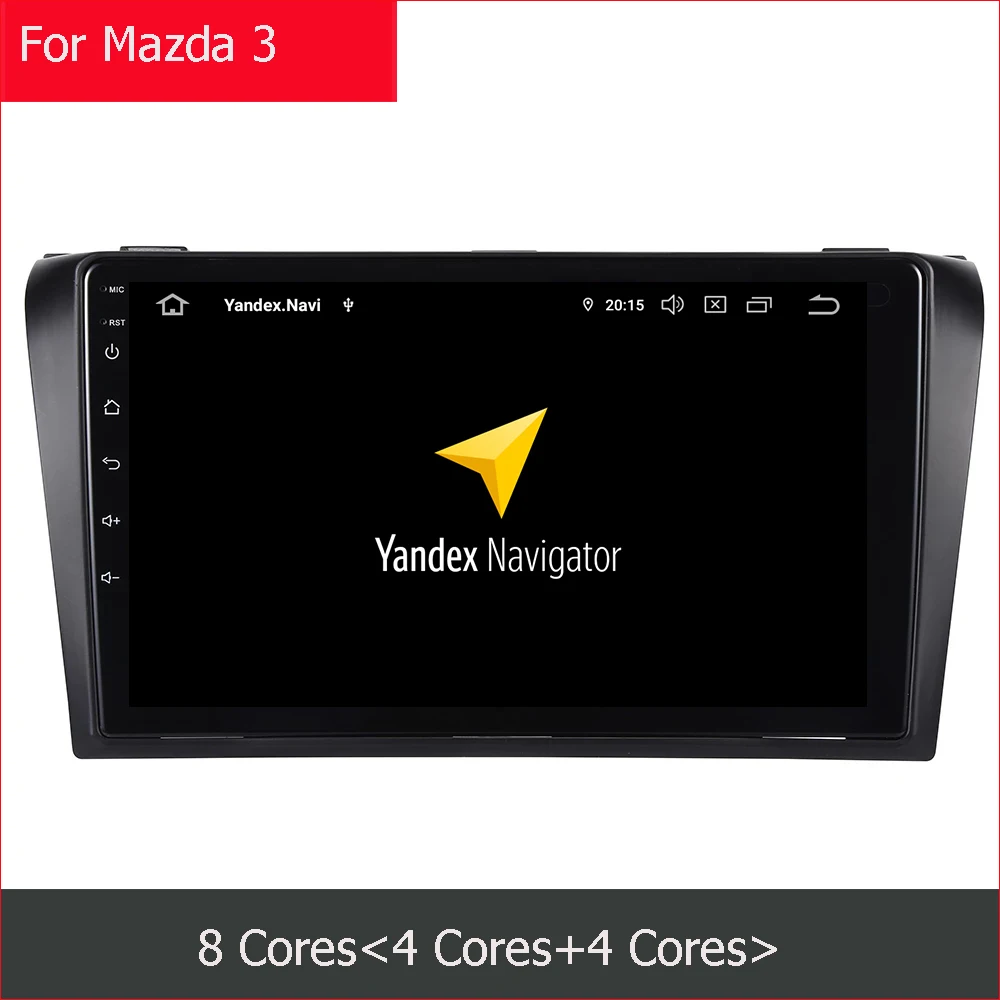 Восемь ядер/Android 9 0 автомобильный мультимедийный плеер DVD Gps для Mazda 3 2006 2013 Mazda3