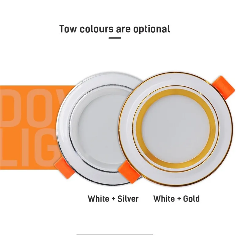 

LED Downlight 220V Spot LED downlight Dimmable 5W Recessed in LED Ceiling Downlight Light Cold Warm white Lamp