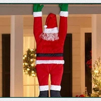 super large santa claus velvet santa claus decoration clothes ornaments gifts holiday gifts hanging on the door wall