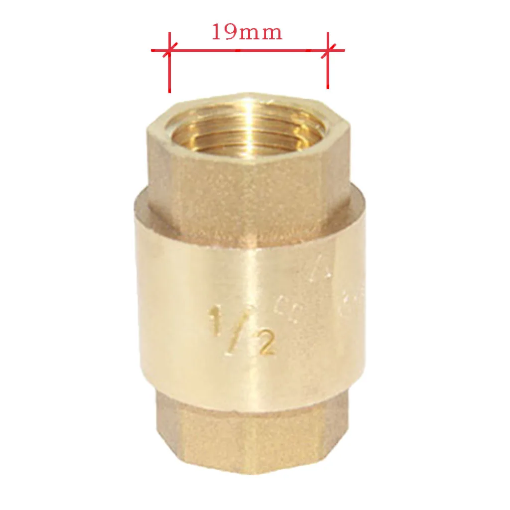 Фото 1/2'' NPT Brass Internal Threaded Air Compressor Check Valve Spring Vertical Non Retrun Обустройство дома 1/2'' NPT Brass Internal Threaded Air Compressor Check Valve Spring Vertical Non Retrun Обустройство дома