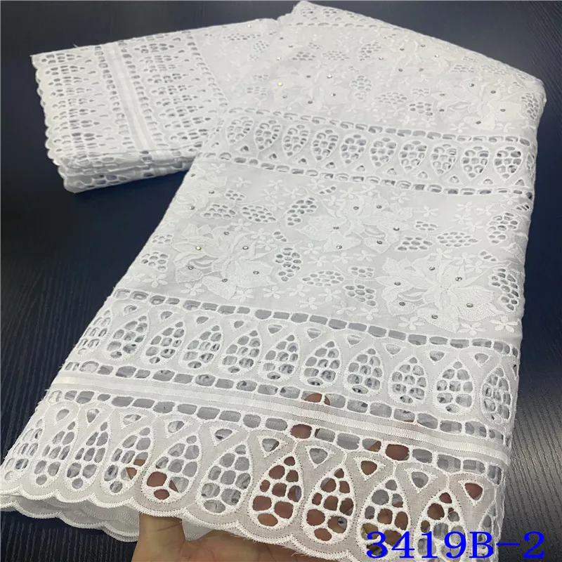 Горячая Распродажа белая африканская швейцарская вуаль кружевная ткань 100%