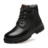30 degrees below zero winter boots men genuine leather shoes warm plush winter men ankle boots leather male footwear a1868