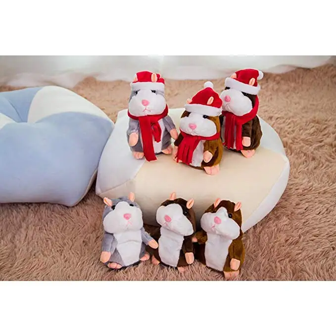 Милый мимикрический питомец говорящий хомяк повторяет то что вы говорите