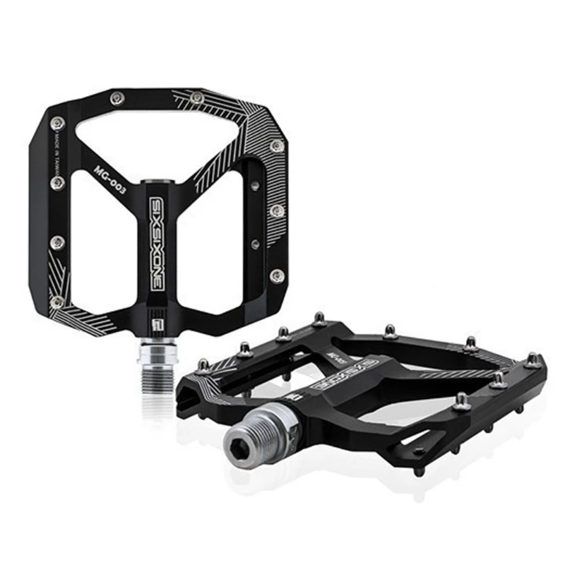 

Mountain Bike Non-slip Flat Pedals Aluminum Alloy 3 Sealed Bearings Pedals
