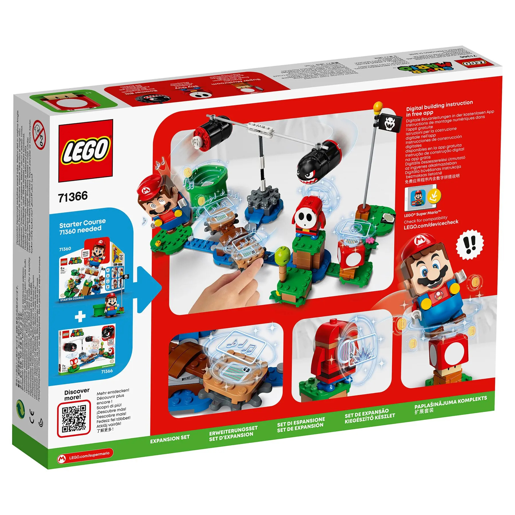 Конструктор LEGO Super Mario 71366 Огневой налёт Билла банзай. Дополнительный