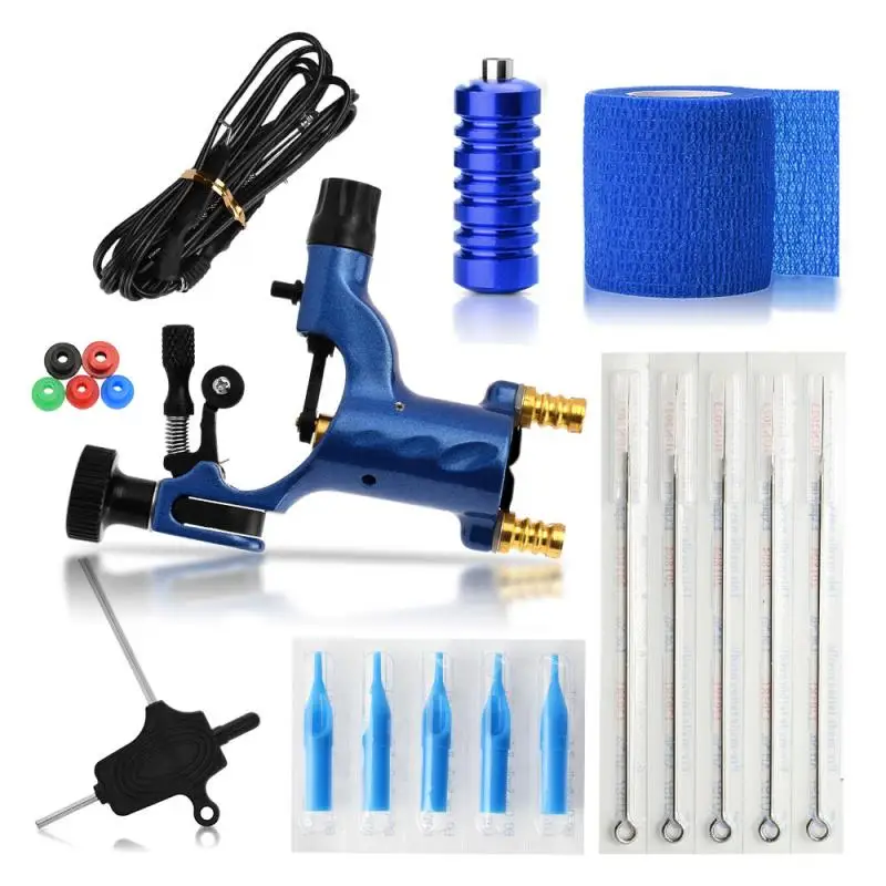 

Complete Tattoo Kit Motor Machine Gun Color Power Supply Needles Needles Professional Tattoo Machine Kit For Beginner Starter