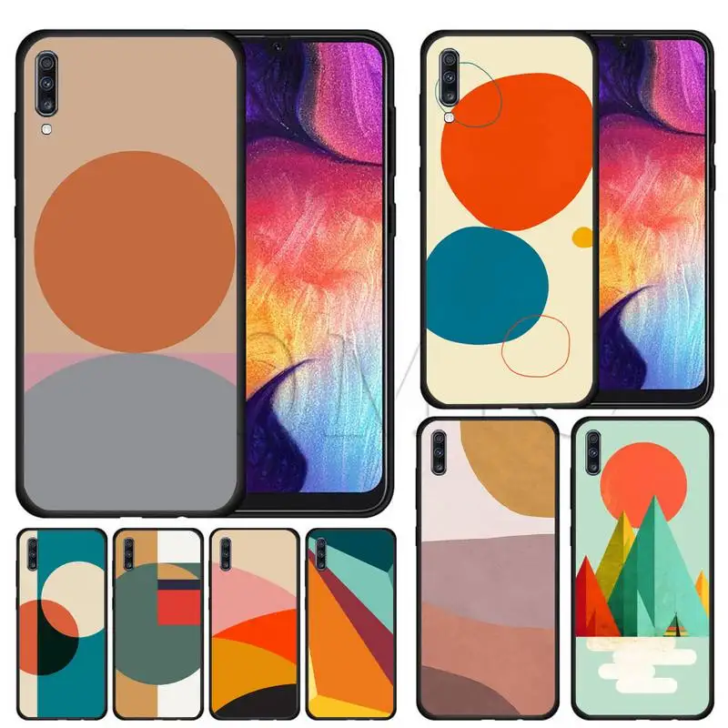 

Art Retro Abstract Geometry Phone Case For Samsung S6 S7 Edge S8 S9 S10 S10E S20 S21 Plus Cover Fundas Coque