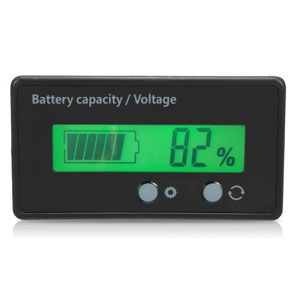 50% Hot Sale 12V Digital LCD Battery Car Lead-Acid Capacity Tester Voltmeter Dual Display