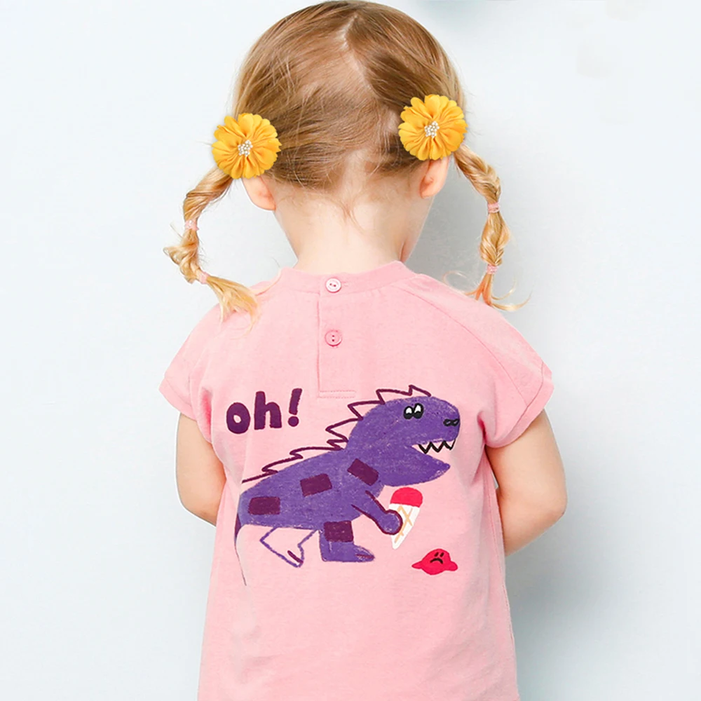 Заколка для волос в цветочек девочек 2 шт./Лот однотонная заколка ручная работа