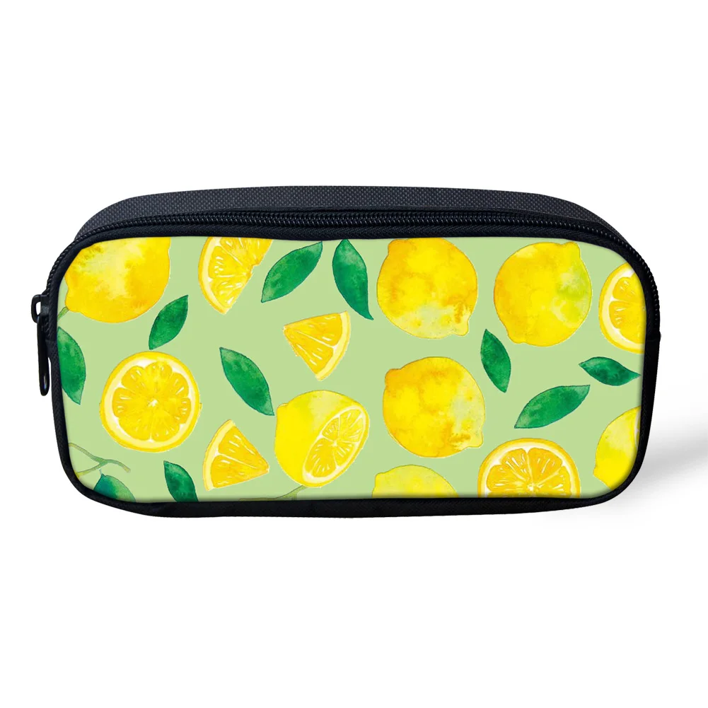 HYCOOL Детская сумка карандаш с принтом ананаса в полоску женская косметичка для