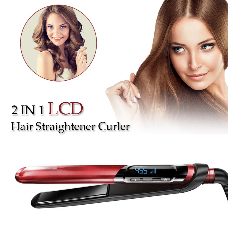 Профессиональный утюжок для завивки волос портативный выпрямления