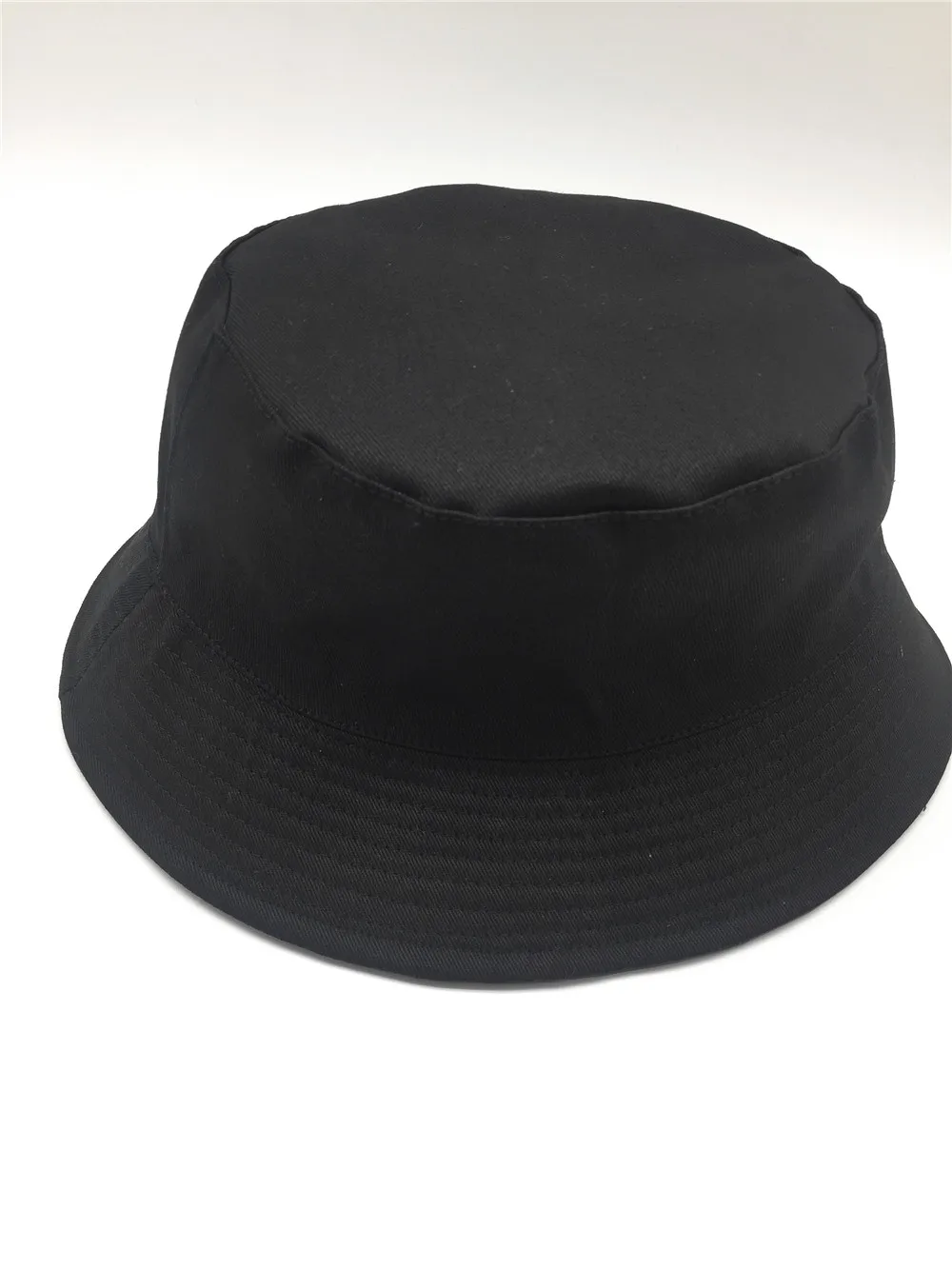 Панама матовая из ПУ кожи и хлопка для мужчин женщин однотонная Двусторонняя