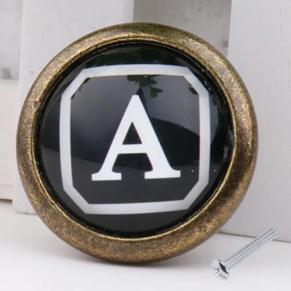 Горячие буквы искусственный ящик шкаф Вытяжная ручка украшения для дома