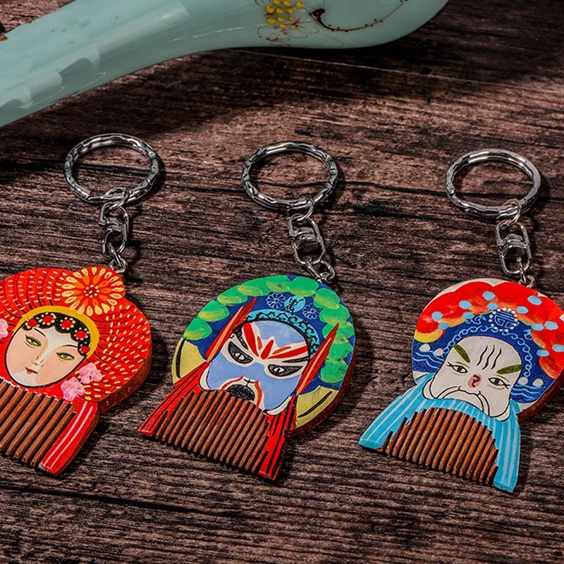 Брелок для макияжа лица Пекинской оперы в китайском стиле Креативные украшения с