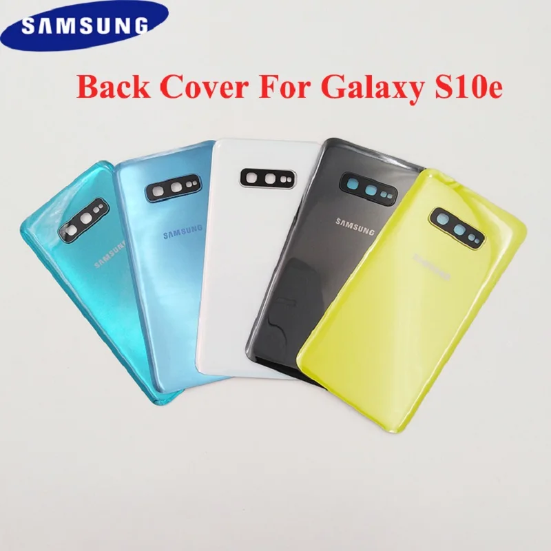 Оригинальная задняя крышка батарейного отсека Samsung S10e Задняя стеклянная корпуса