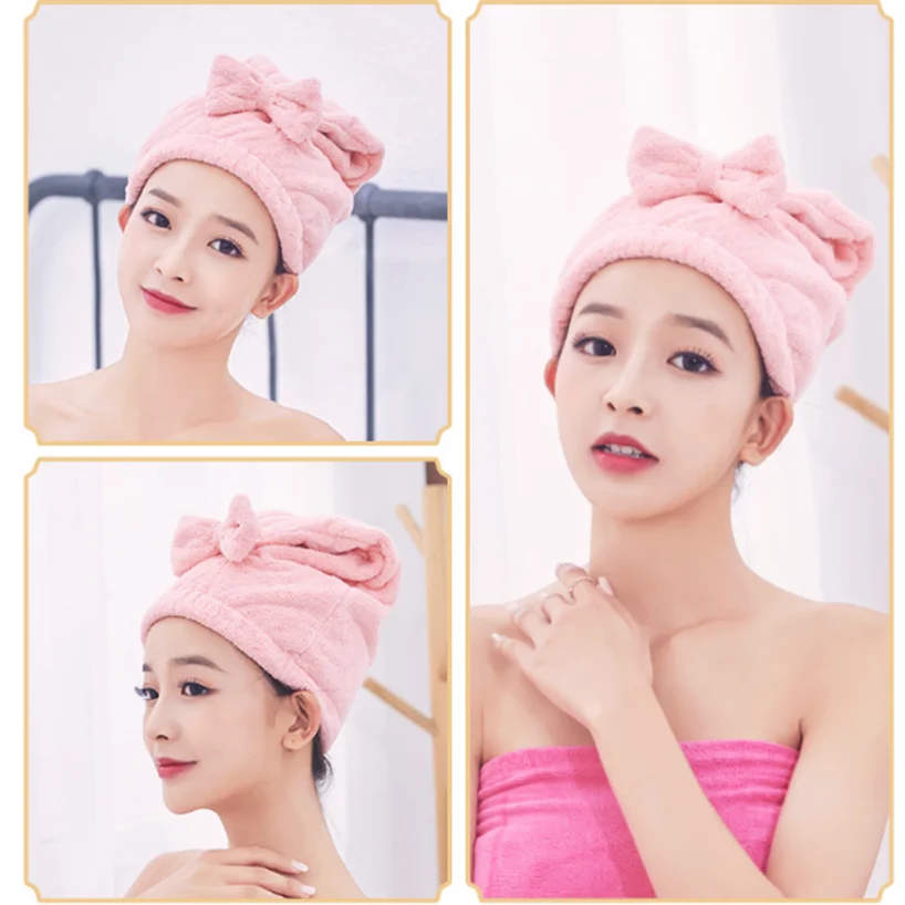 

Шапка-тюрбан для сушки волос из микрофибры