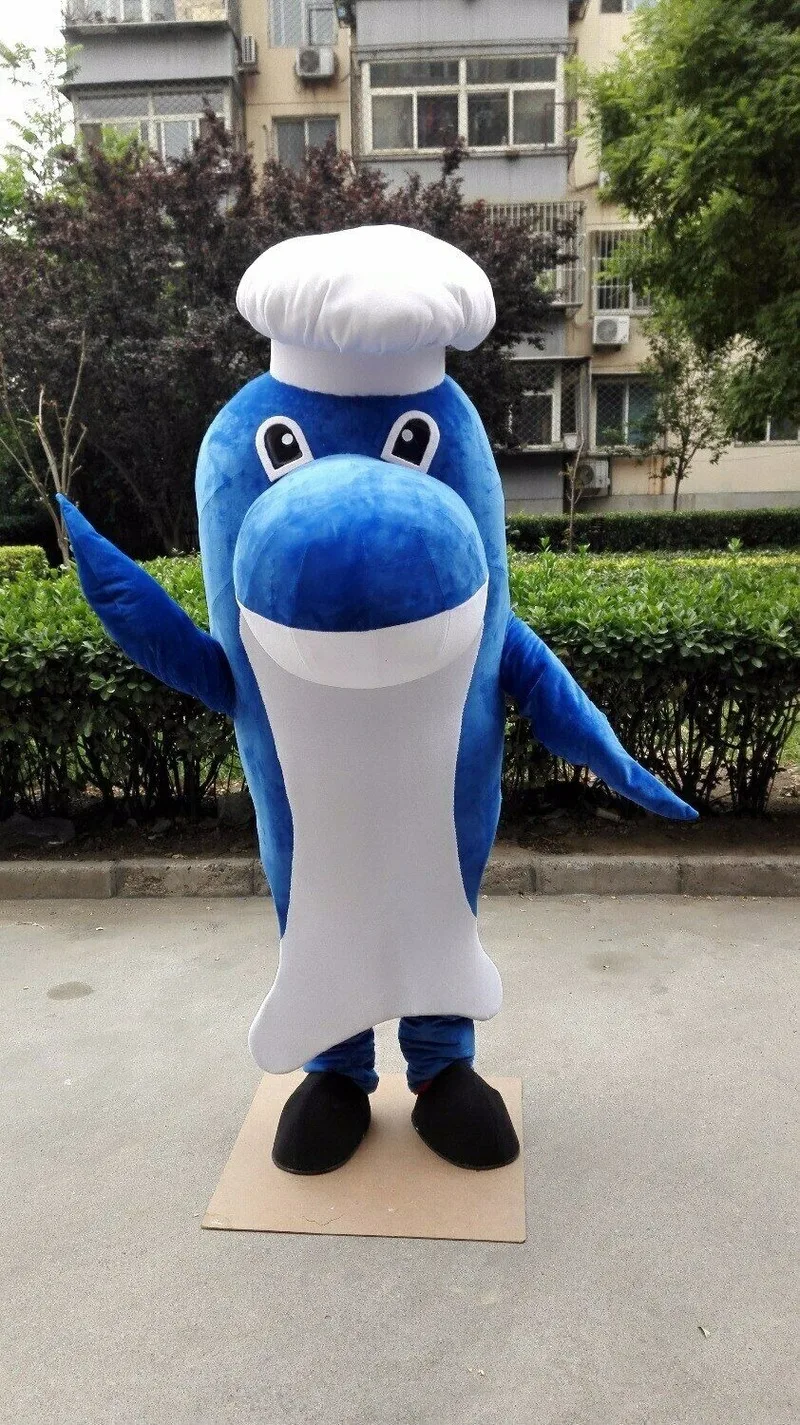 

NEW Whale Chef Mascot Costume Suits Dress Outfits Clothing Advertising Promotion Carnival Adults Cosplay Hallowen Gifts Unisex