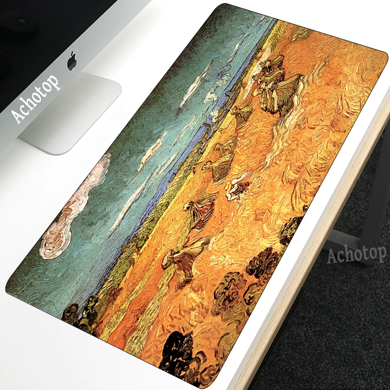 

Van Gogh Art Painting Customized MousePads Computer Laptop Anime Mouse Mat Free Shipping Large Mouse Pad Keyboards Mat Gamer rug