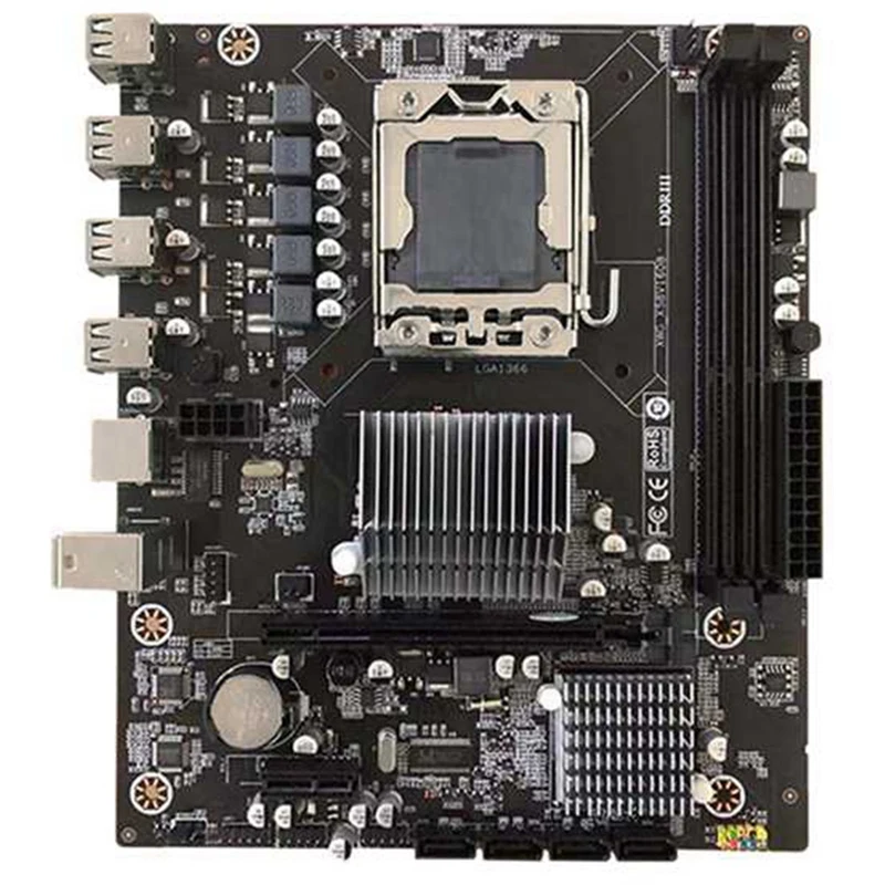 Материнская плата X58 M-ATX 6-контактный процессор поддерживает Xeon Dual-Core Quad-Core