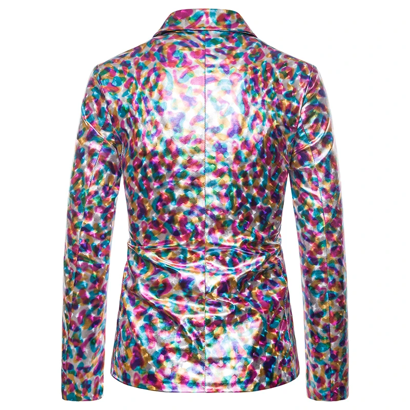 Позолоченное платье для выступлений ночного клуба Мужское пальто костюм мужские