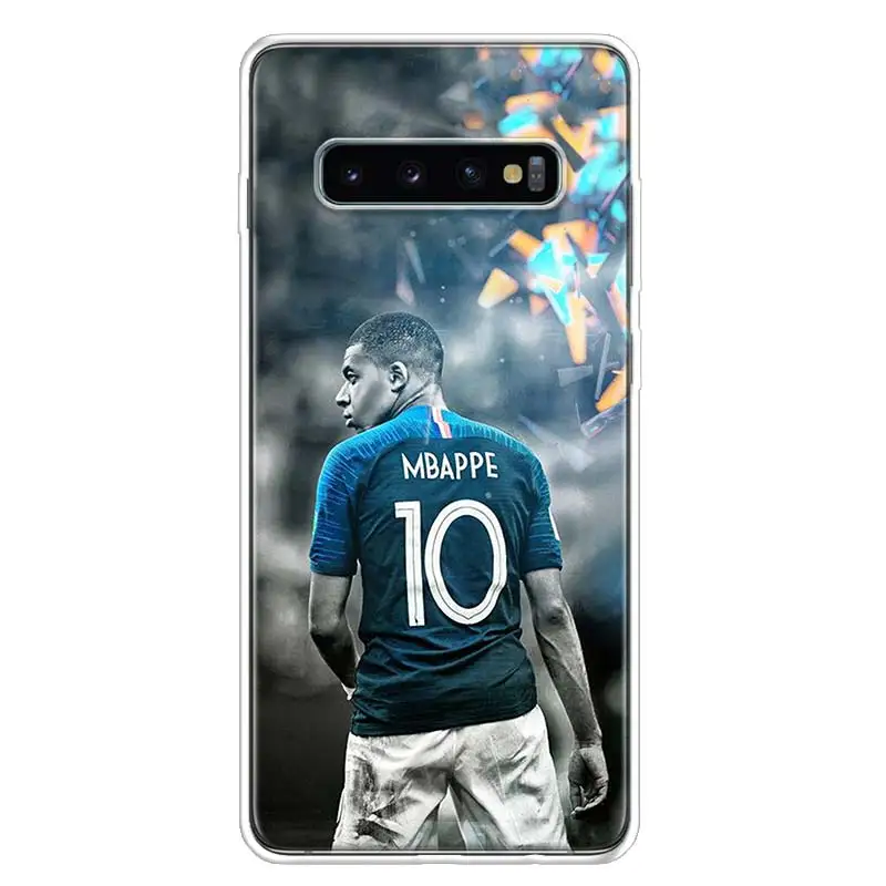 Mbappe крышка чехол для телефона для samsung Galaxy S10+ Note 10 9 8 S9 S8 J4 J6 J8 плюс S7 S6 корпус под плетенную сумку