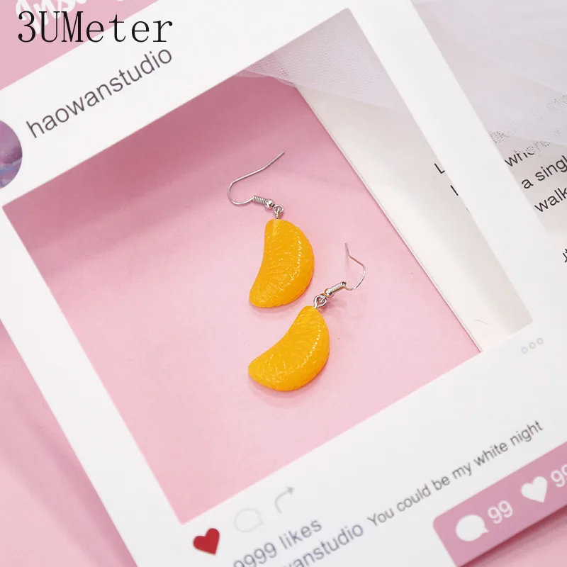 3UMeter 2019 Новая серия милых сережек корейского производства для женщин, которые выражают индивидуальность и творческий подход к моде, включающая в себя фрукты, забавных животных и другие оригинальные элементы. Отличный подарок.
