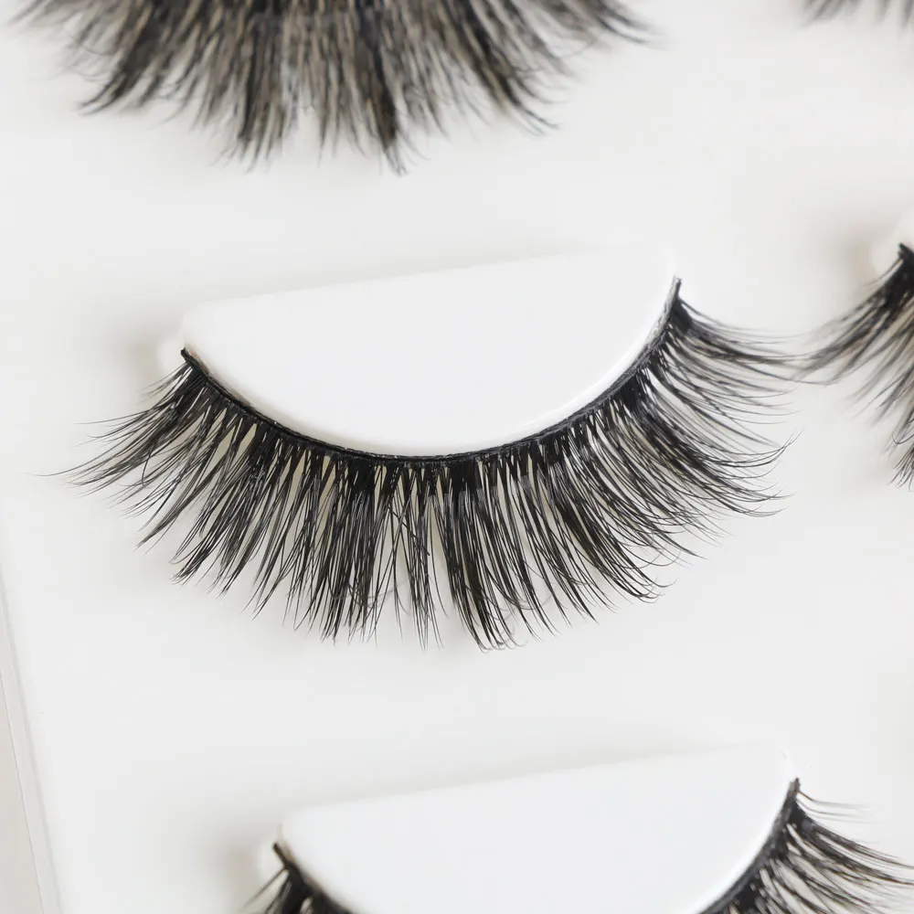 8 пар 3D накладные ресницы из искусственного меха норки с пинцетом 10 видов стилей