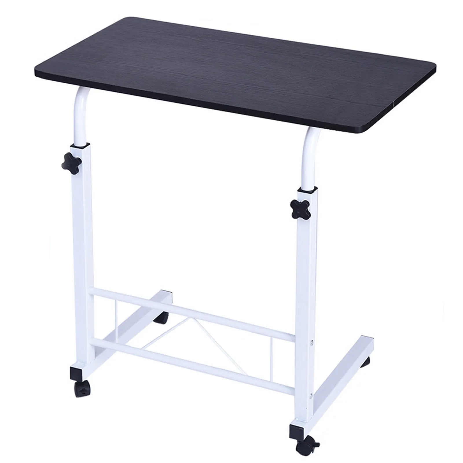 

Liftable Mobile Computer Desk with Wheels Home Office Desk Can Be Lifted And Lowered Bedside Table End Desk for Small Spaces