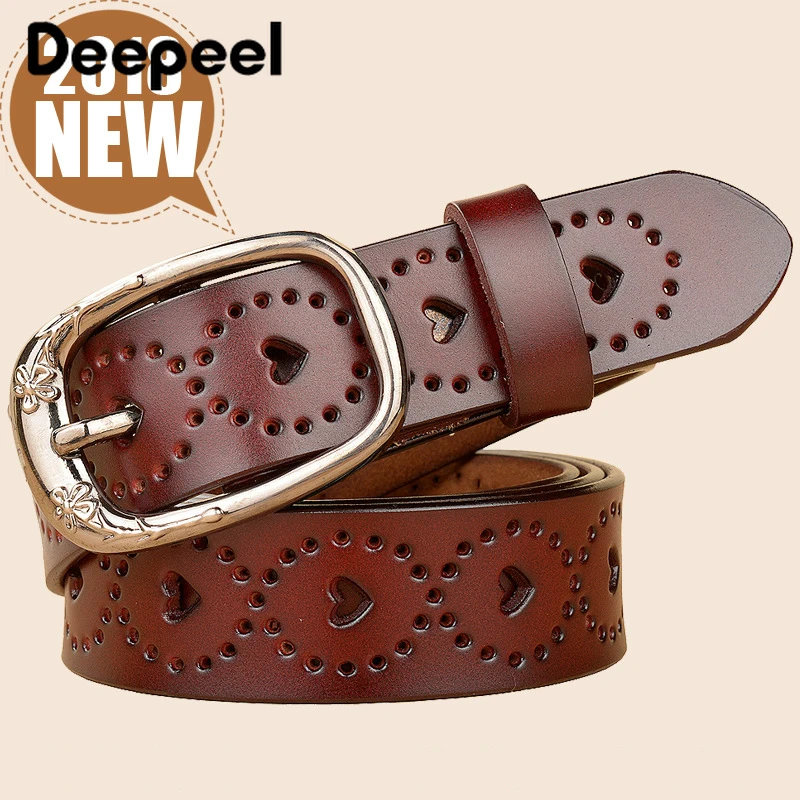 Deepeel 1 шт. 2 8*105 120 см женский модный ремень из яловой кожи с сердечком и пряжкой
